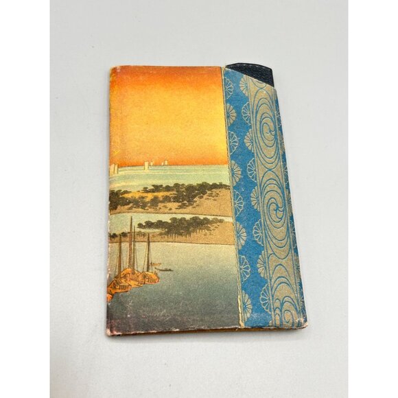 Vintage Zemliya Rice Paper Japan Pocket Mirror Comb Compact Collectible Souvenir - Picture 3 of 7